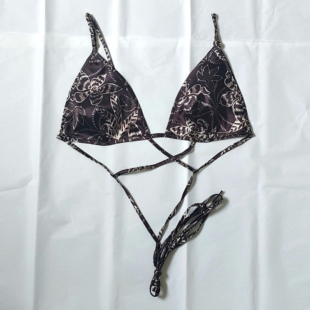 New With Tag La Senza Size Large‎ Satin Triangle Bralette - Picture 5 of 12